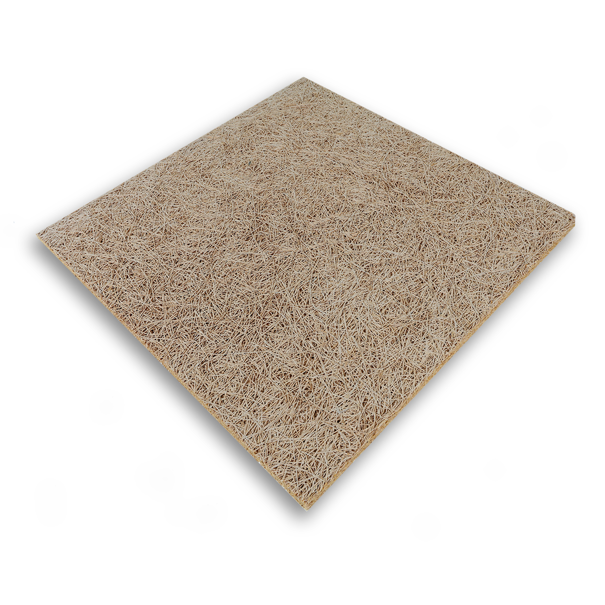 CEWOOD wood wool panel with a natural finish